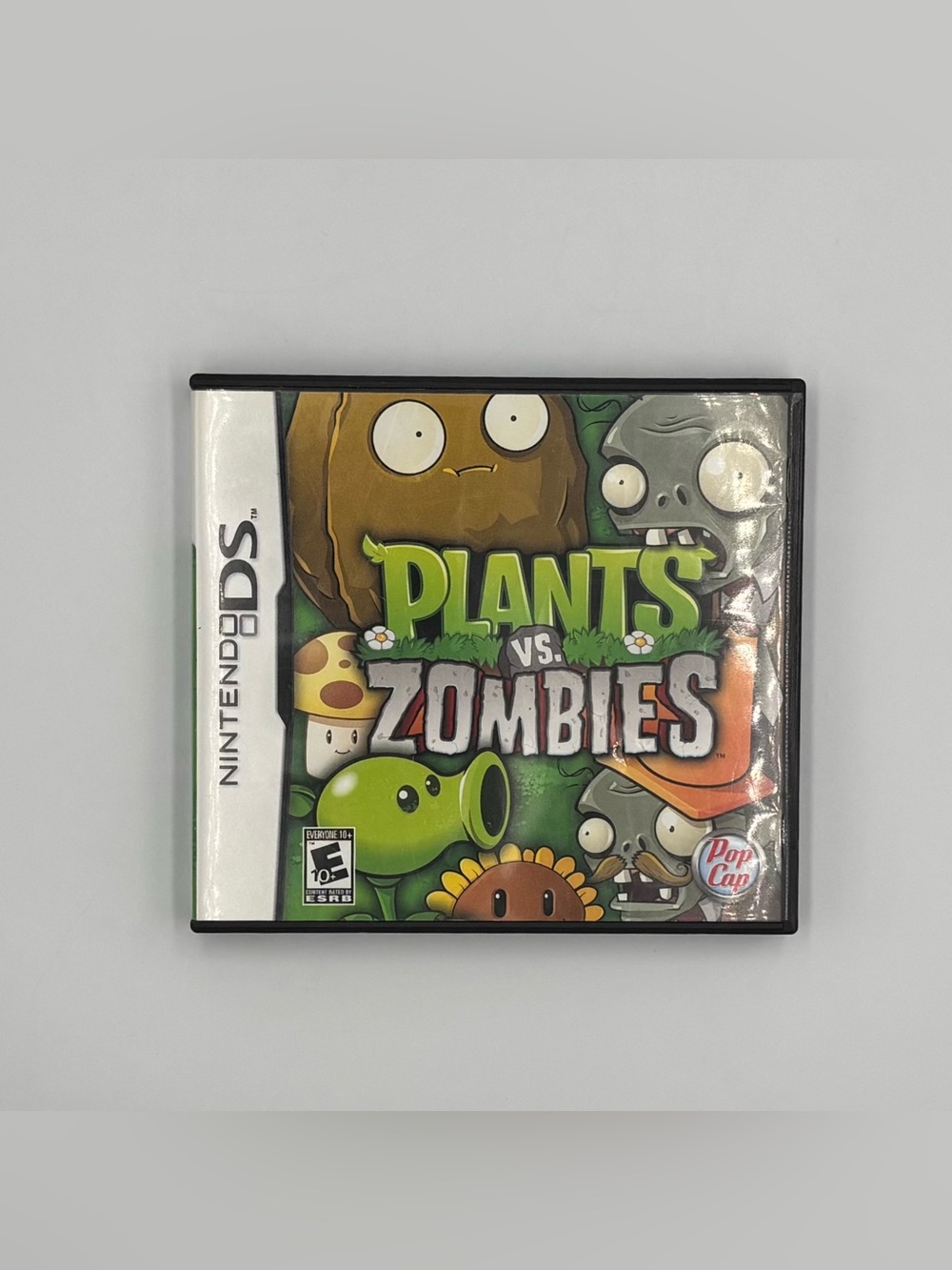 RARE Y2K Plants Vs Zombies Nintendo DS Cartridge Case & Manual (NO GAME)